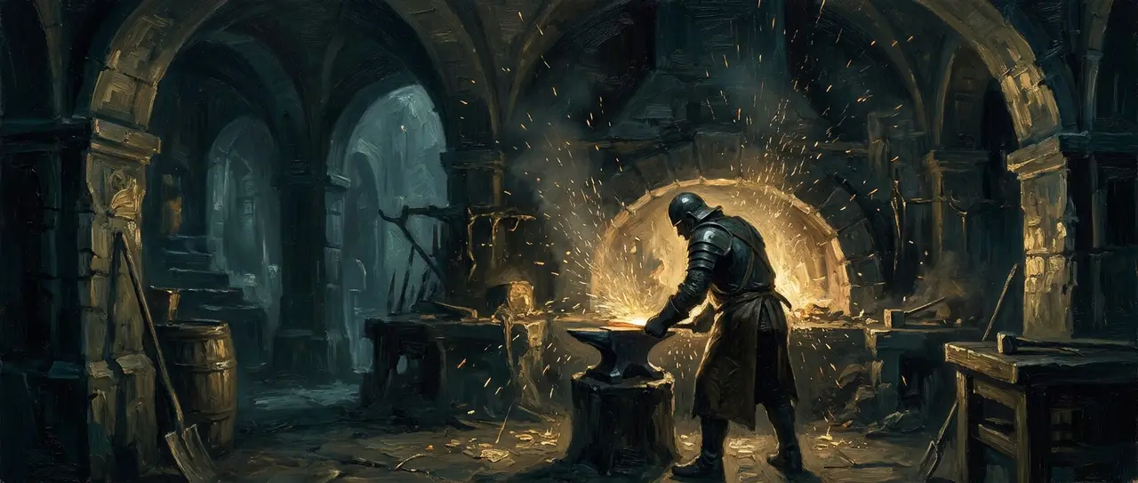Oil painting for the Forge hall